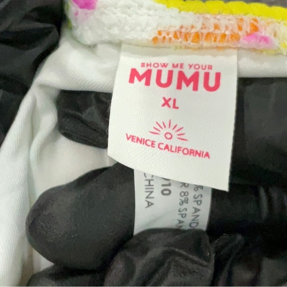 Show Me Your Mumu White Floral Ribbed Hipster Bikini Bottoms - Picture 3 of 4